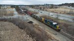 CSXT 8009 Leads L070 at Poland